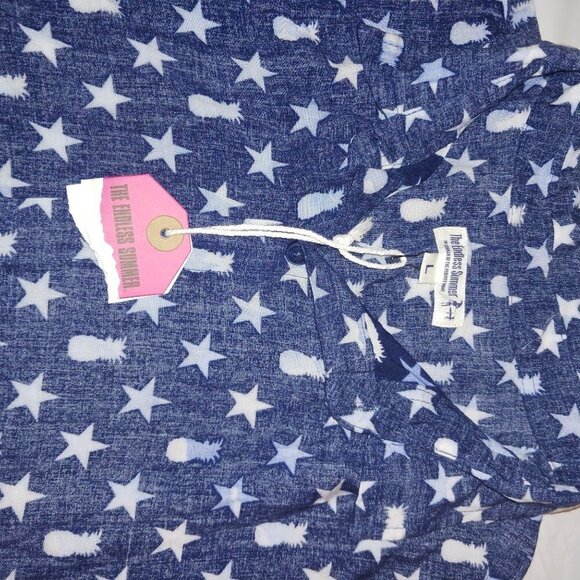 The endless summer mens button up blue and white with star stripes and p… - Picture 5 of 5